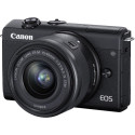 Canon EOS M200 + EF-M 15-45mm + 55-200mm IS STM, black