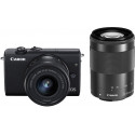 Canon EOS M200 + EF-M 15-45mm + 55-200mm IS STM, black