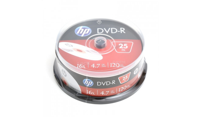 HP DVD-R 4,7GB 16x 25tk