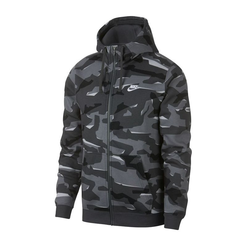 nike black camo hoodie