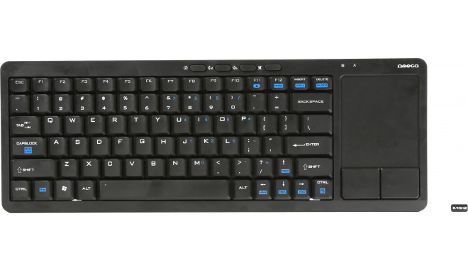 Omega juhtmevaba klaviatuur US SmartTV OKB004B, must (43666)