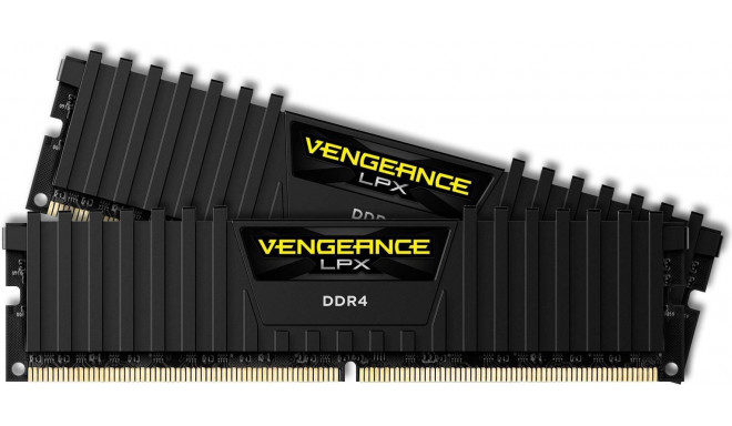 Corsair RAM 2x8GB DDR4 Vengeance LPX, черный