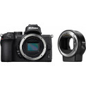 Nikon Z50 kere + objektiivi adapter FTZ