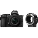 Nikon Z50 + Nikkor Z DX 16-50mm + objektiivi adapter FTZ 