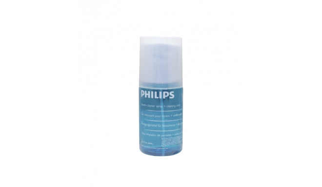 Philips SVC1116B/10 Спрей для очистки экрана с салфеткой (microfiber) 200мл.