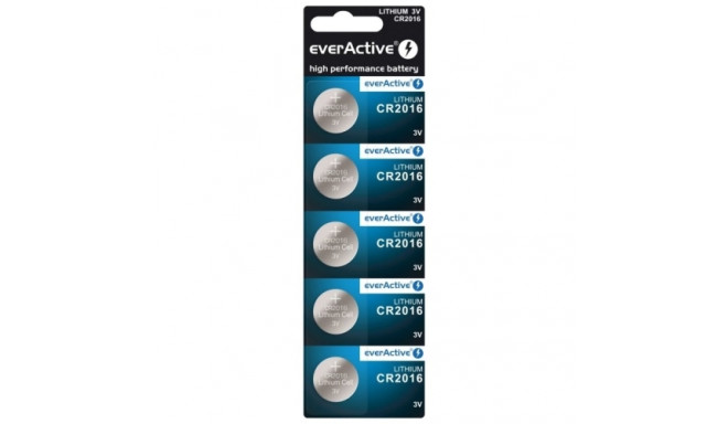 everActive CR2016-5BB Blister Pack 5pcs.
