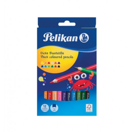 Pelikan Карандаши треугольной формы 12шт. 5mm (724039)