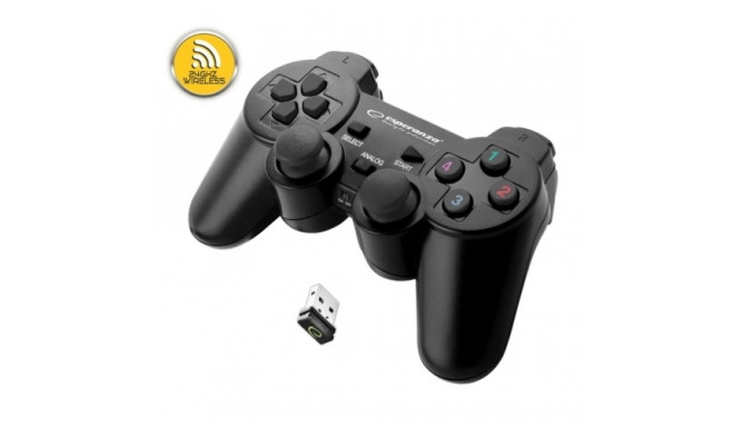 ESPERANZA EGG108K WIRELESS GAMEPAD 2.4GHZ PS3/PC USBs pults