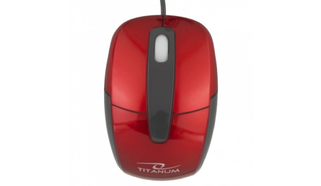 Titanium TM108R RED 1000DPI ОПТИЧЕСКАЯ КОМПЬЮТЕРНАЯ МЫШЬ