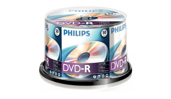 PHILIPS DVD-R 4.7GB CAKE BOX 50