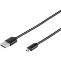 Vivanco cable microUSB - USB 1m, black (35815)