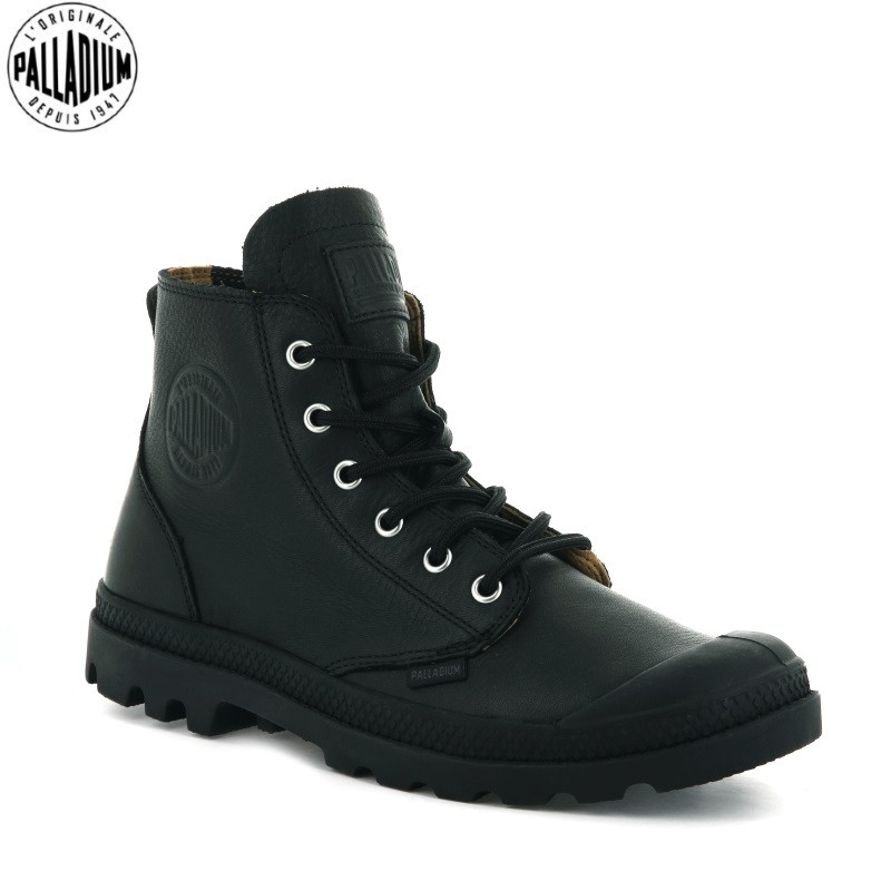 Palladium pampa hi outlet leather black