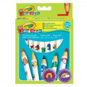 Decorated pencil crayons Jumbo Crayola Baby 8pcs