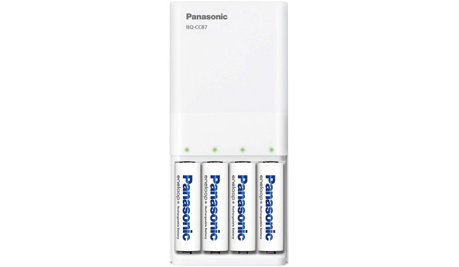 Panasonic eneloop laadija BQ-CC87USB + 4x1900