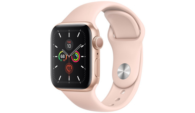 Apple Watch 5 GPS 40 мм Sport Band, золото/розовый песок