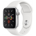 Apple Watch 5 GPS 40mm Sport Band, silver/white