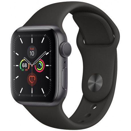 Apple Watch 5 GPS 40mm Sport Band, astropelēks/melns