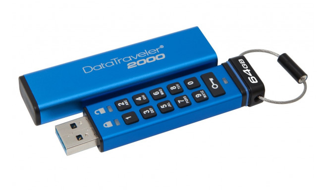 Kingston mälupulk 64GB DataTraveler 2000 USB 3.0 (DT2000/64GB)