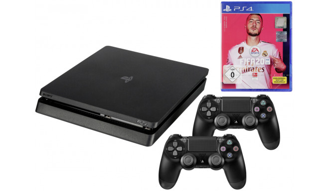 Sony Playstation 4 Slim 1TB incl. 2. Controller and FIFA 20