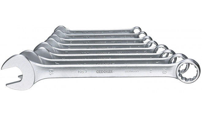 Gedore 7-080 ring-combination wrench set - 8-pieces - 6092850