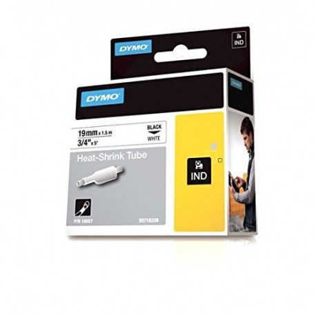 Dymo Rhino shrink tube - black/wh