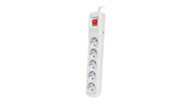 SURGE PROTECTOR ARMAC R5 1.5M 5X FRENCH OUTLETS 10A GREY