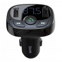 Baseus T-Typed CCTM-01 Car FM Transmitter 3.4A / USB Flash / SD / Bluetooth 4.2 Black