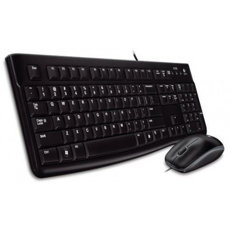 Logitech klaviatuur MK120 EST, must + hiir