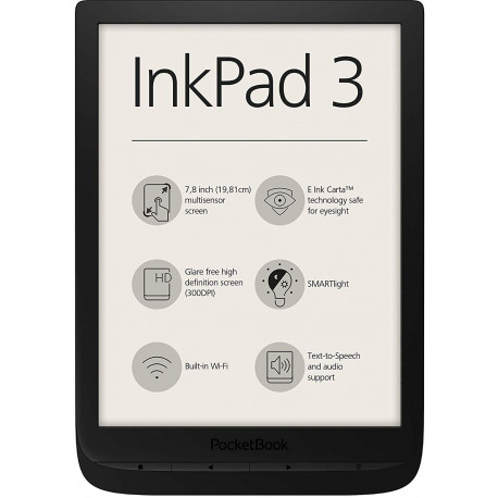 PocketBook InkPad 3, melns