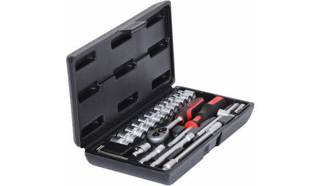 KS Tools 1/4  Socket Wrench-Set 25-pieces 911.0625