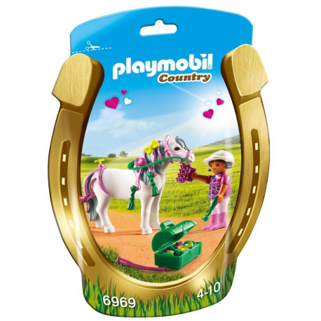 Playmobil mängukomplekt tüdruk poniga (6969)