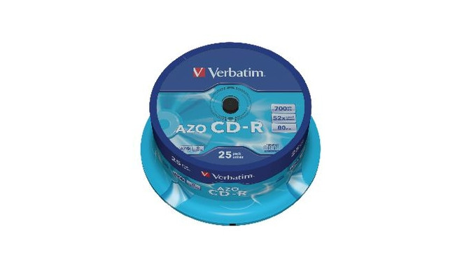 CD-R 700MB 52x Crystal SuperAzo 25sp Verbatim