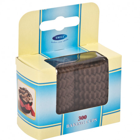 OUT Smile küpsetus-/trühvlivormid 300 tk, pruunid, karbis