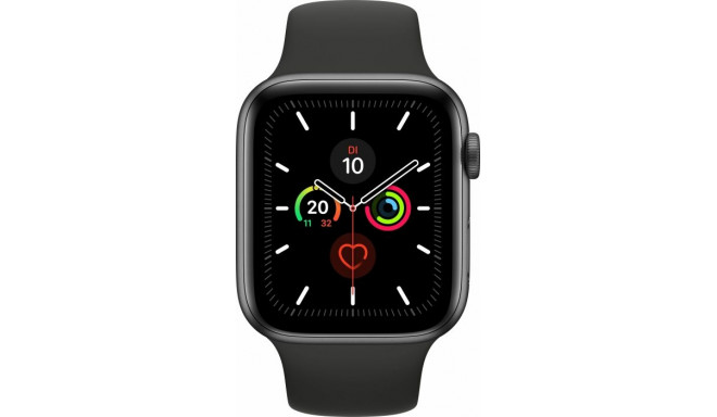 Apple Watch S5 aluminum 44mm grey - Sports Wristband black MWVF2FD / A