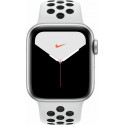 Apple Watch Nike + S5 Aluminum 40mm silver - Sport bracelet platinum / black MX3R2FD / A