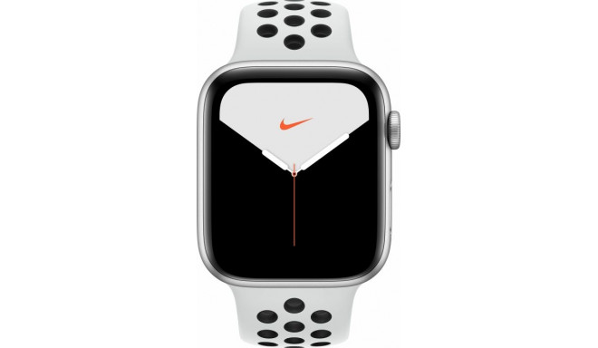 Apple Watch Nike + S5 aluminum 44mm silver - Sport Armband platinum / black MX3V2FD / A