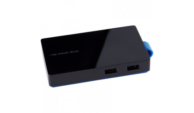HP USB Travel Dock w/o AC adapter - 1x USB 3.
