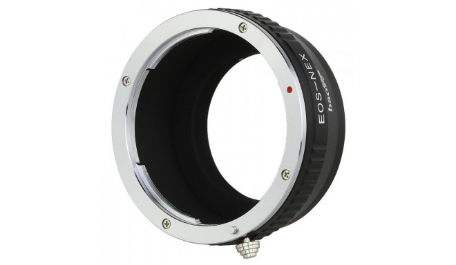 Fotocom lens adapter to connect EOS-NEX Canon EF to Sony E camera