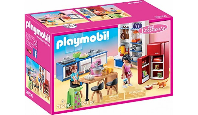 PLAYMOBIL 70,206 family kitchen, construction toys