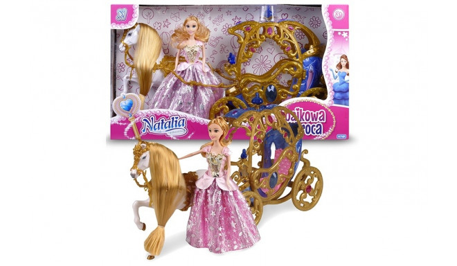 Artyk doll Fairytale carriage with Natalia 29cm