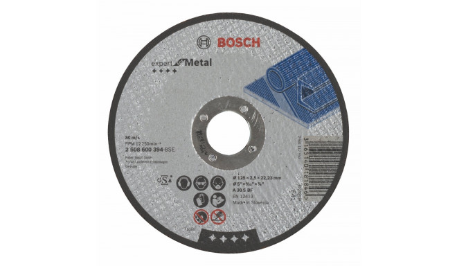 Bosch Cutting disc straight 125mm
