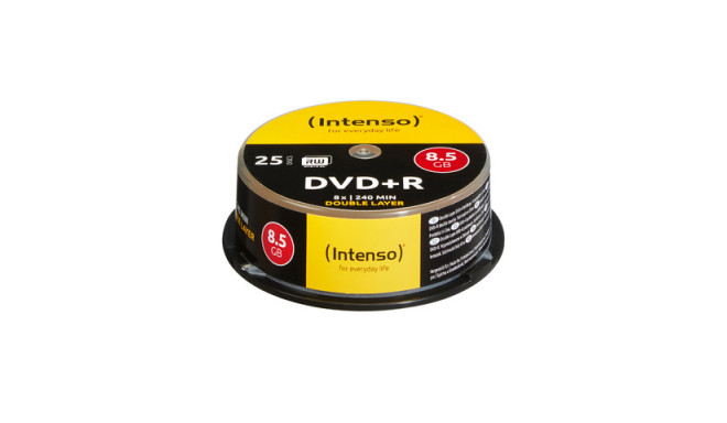 DVD+R INTENSO 8,5GB X8 DOUBLE LAYER (CAKE 25)