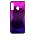 Mocco Stone Ombre Back Case Silicone Case With gradient Color For Apple iPhone X / XS Purple - Blue