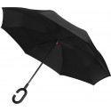 Platinet umbrella C Handle PLUCH, black (45006)