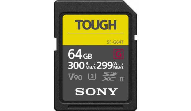 Sony карта памяти SDXC 64GB G Tough UHS-II C10 U3 V90