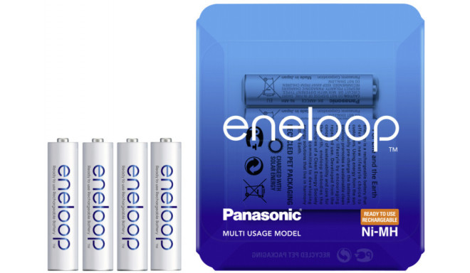 Panasonic eneloop akumulators AAA 750 4SP