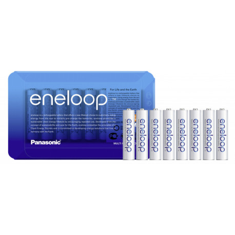 Panasonic eneloop akumulators AAA 750 8SP