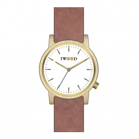 Iwood Real Wood Mens Watch IW18444002