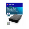 EXTERNAL HDD VERBATIM SOLID N SAVE 8TB 3.5" USB 3.0 GEN2 BLACK