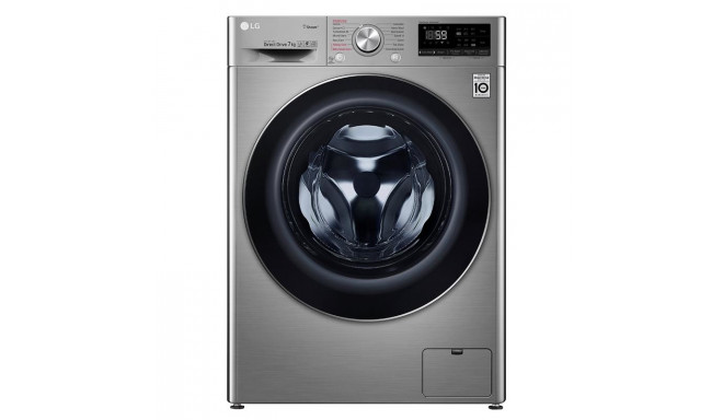 LG front-loading washing machine F2WN6S7S2T 7kg 45cm 1200rpm, grey